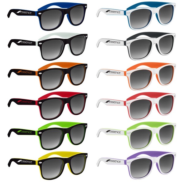 GH6224 Two-Tone Malibu Sunglasses With Custom I...